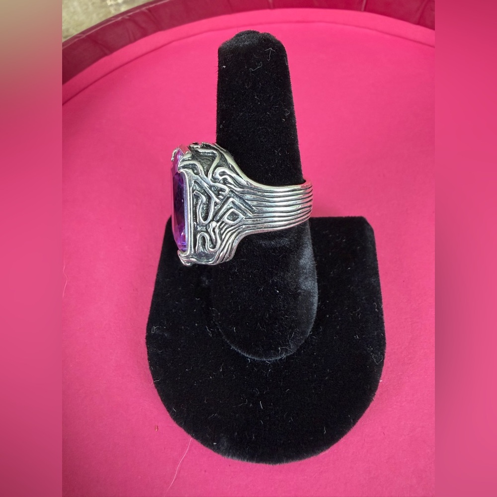 SILPADA Lavender Fields 10ct .925 Sterling Silver Statement Ring_Sz 8_ R2001 - Picture 4 of 9